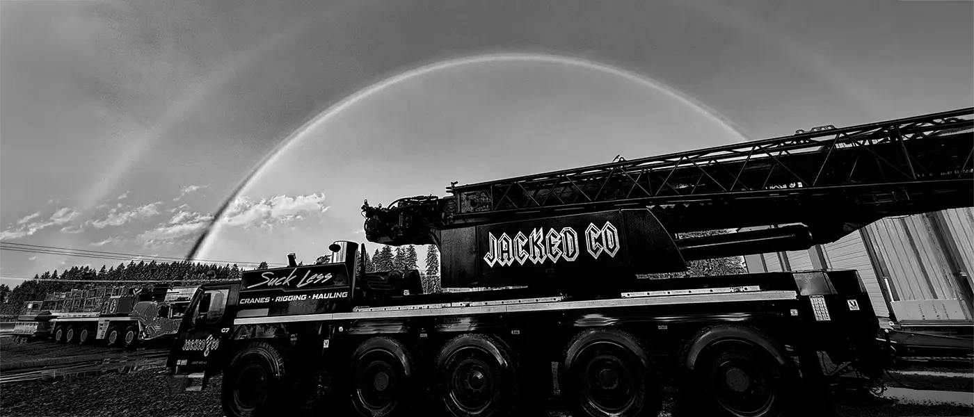 Jacked Co. Crane rigging and hauling